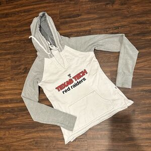 Texas tech white and gray  hoodie size medium